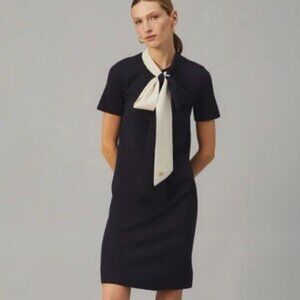 Tory Burch Short Sleeve Bow Sweater Dress - Size L